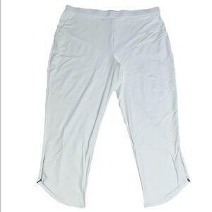 Sympli Zest Capri Signature Stretch Jersey Ankle Zip Pant White‎ 16